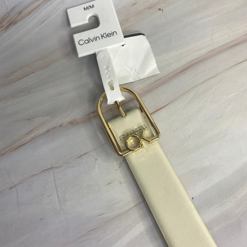 Cinturón Calvin Klein mujer crema
