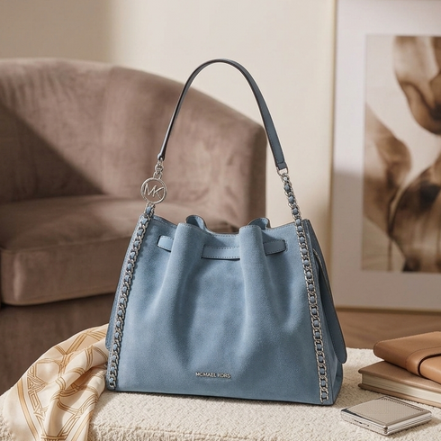 Cartera Michael Kors Mina de hombro grande gauza celeste