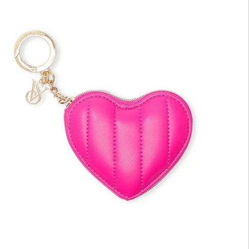 Monedero Corazón con llavero Victoria Secret fucsia
