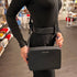 Crossbody Michael Kors Jet Set negro cuero herraje silver