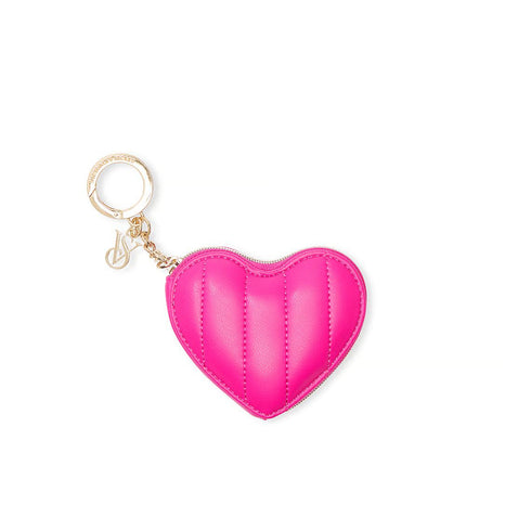 Monedero Corazón con llavero Victoria Secret fucsia