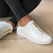 Zapatillas Michael Kors Keaton con cremallera blanca