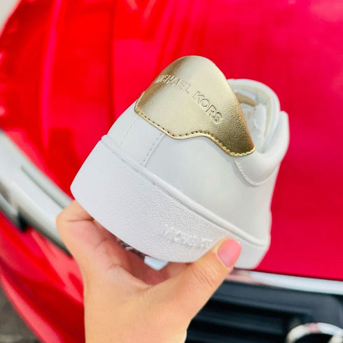 Zapatillas Michael Kors Keaton con cremallera blanca
