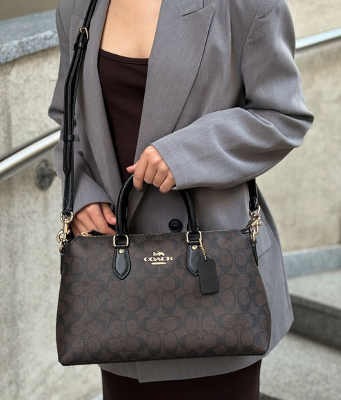 Cartera Coach Satchel bag leather