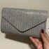 Crossbody de fiesta BLUSH EVENING silver con cristales tornasol