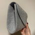 Crossbody de fiesta BLUSH EVENING silver con cristales tornasol