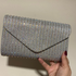 Crossbody de fiesta BLUSH EVENING silver con cristales tornasol