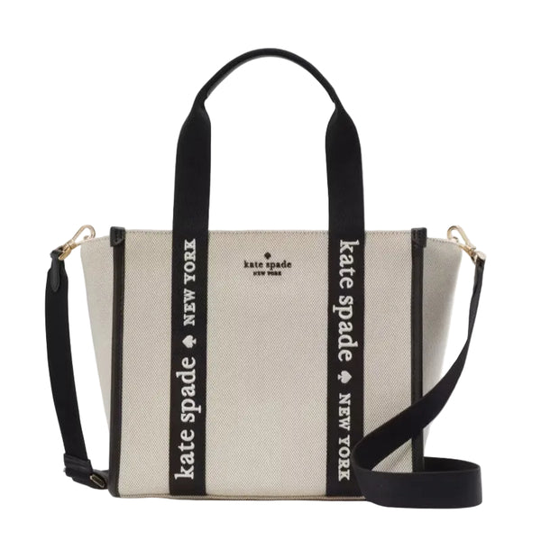 Tote Kate Spade Canva Kip small color Natural