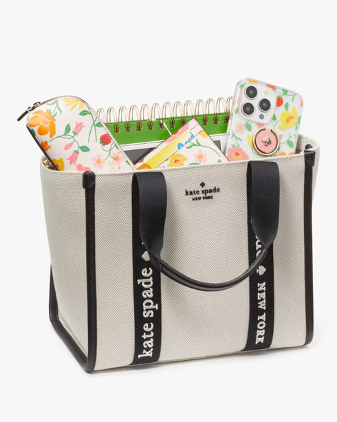 Tote Kate Spade Canva Kip small Natural color (reserva por WhatsApp)