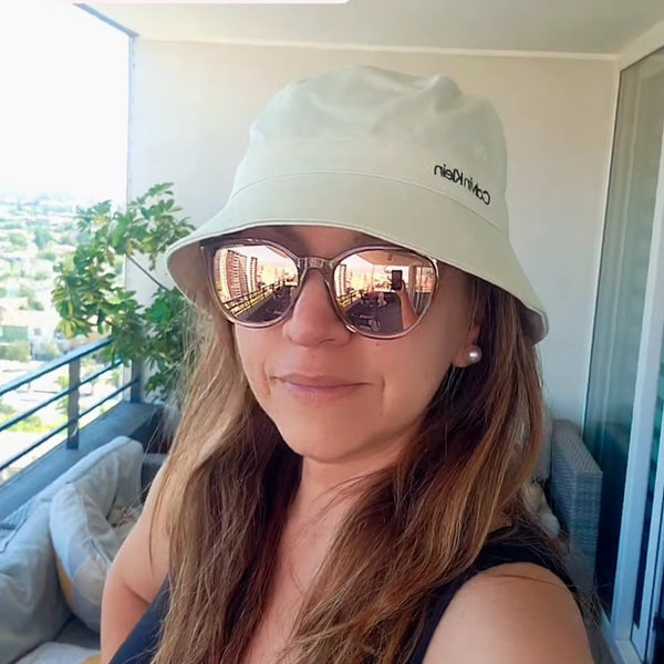 Gorra bucket Calvin Klein beige unisex