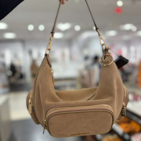 Cartera Michael Kors Merritt mediano convertible de gamuza ( reserva por WhatsApp)