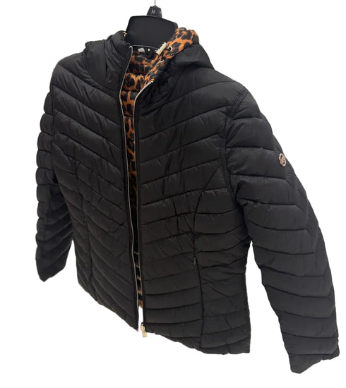 Chaqueta Michael Kors mujer Chevron Reversible Black/animal print