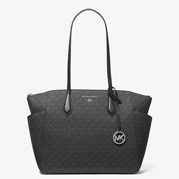 Tote Michael Kors Marilyn negro logo mediano