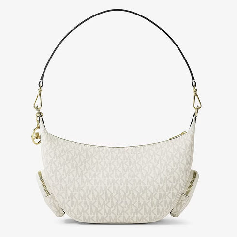 Cartera Michael Kors Merritt mediano convertible vainilla logo