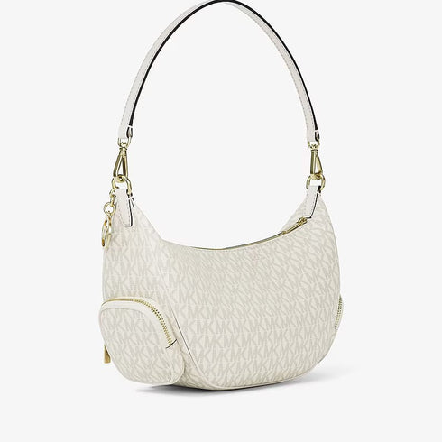 Cartera Michael Kors Merritt mediano convertible vainilla logo