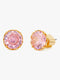 Aros Kate Spade de botón That Sparkle redondo color Blush