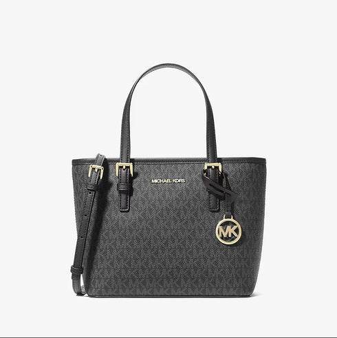 Tote Michael Kors Jet Set Travel XS negro logo monograma
