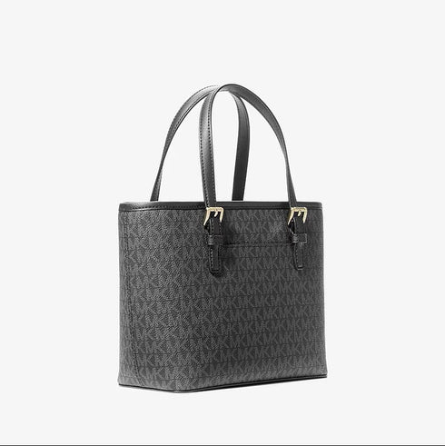 Tote Michael Kors Jet Set Travel XS negro logo monograma