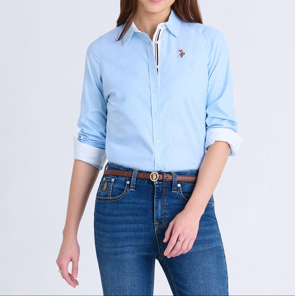 Blusa Polo US ASSN mujer Oxford