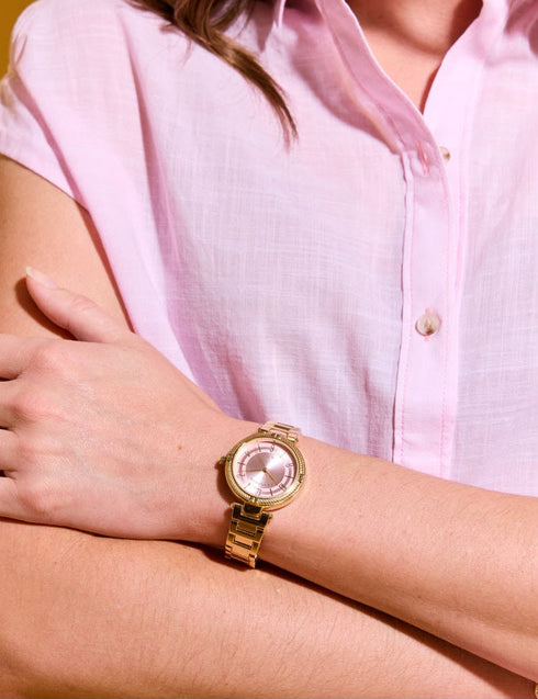 Reloj Polo US ASSN mujer metalizado