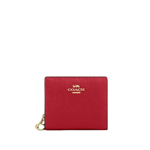 Billetera COACH Snap wallet rojo (Reserva por Whatsapp)