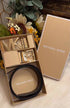 Cinturón set Micharl Kors con accesorio brown talla S