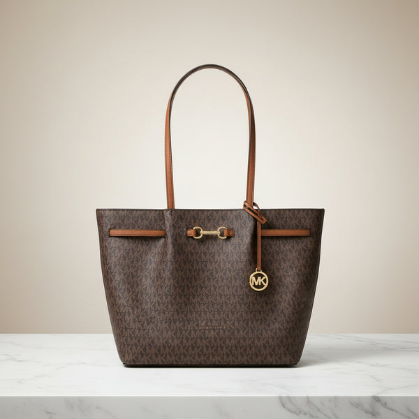 Tote Michael Kors Carson Large logo café (reserva por Whatsapp)