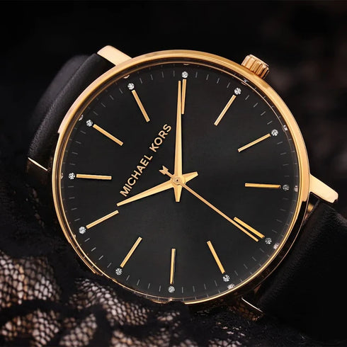 Reloj Michael Kors mujer Black piel con caja original