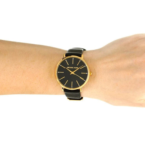 Reloj Michael Kors mujer Black piel con caja original