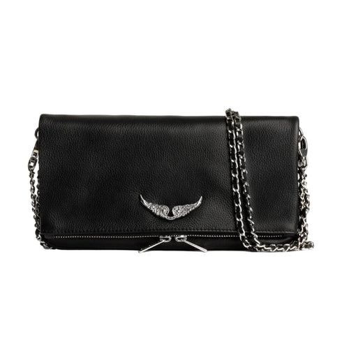Cartera Zadig & Voltaire Rock black Noir 3 Wings (Reserva por whatsapp)