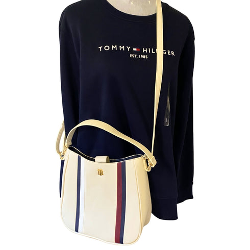 Cartera Tommy Hilfiger mediano crema