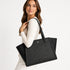 Tote Micharl Kors Large modelo Freya logo negro