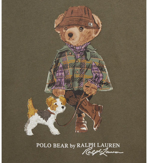 Poleron Polo Bear juvenil de Ralph Lauren verde ( a pedido)