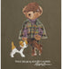 Poleron Polo Bear juvenil de Ralph Lauren verde ( a pedido)