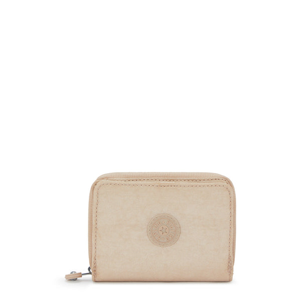 Billetera Kipling mini TOPS metalic gold