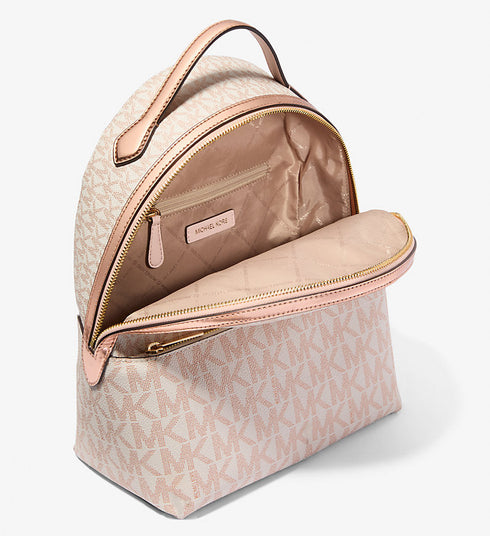 Mochila Michael Kors sheila mediana rose gold logo