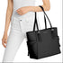 Tote Michael Kors Voyager negro cuero saffiano