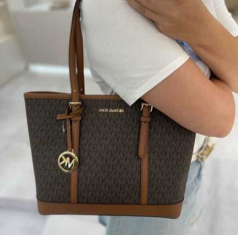 Cartera Michael Kors Jet Set Travel Small Logo Top-Zip Tote Bag