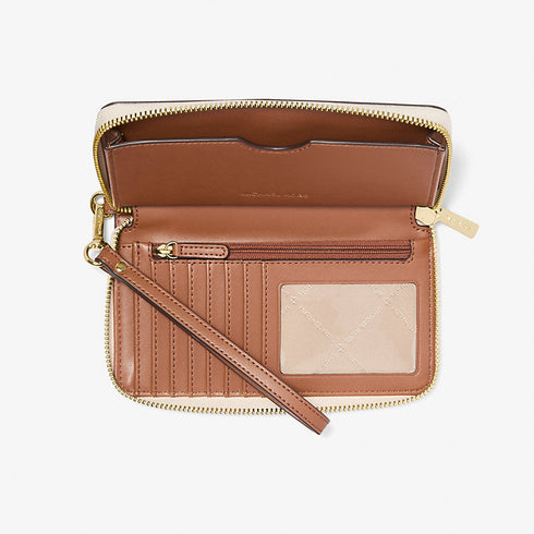 Billetera Michael Kors Jet Set para celular con correa