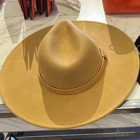 Sombrero Michael Kors Fedora lana café