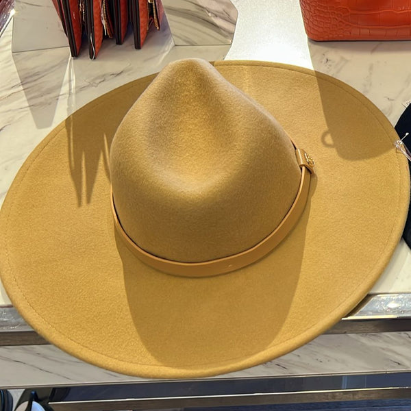 Sombrero Michael Kors Fedora lana café