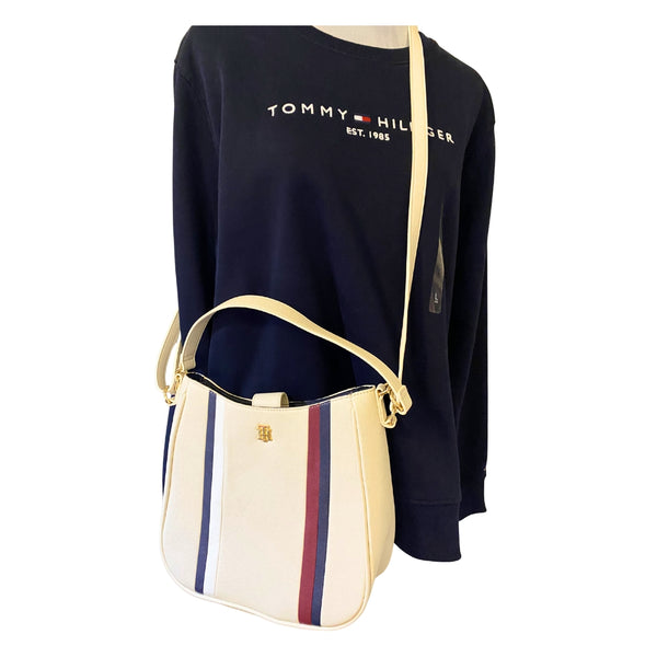 Cartera Tommy Hilfiger mediano crema
