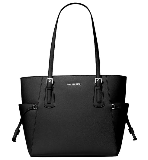 Tote Michael Kors Voyager negro cuero saffiano