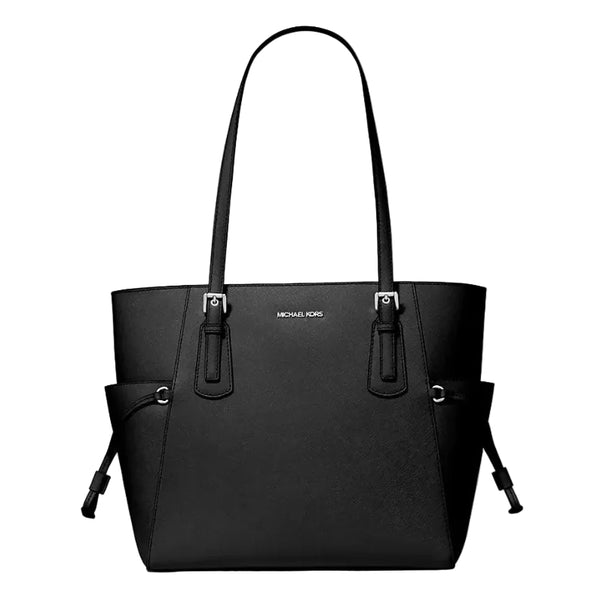 Tote Michael Kors Voyager negro cuero saffiano