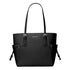 Tote Michael Kors Voyager negro cuero saffiano